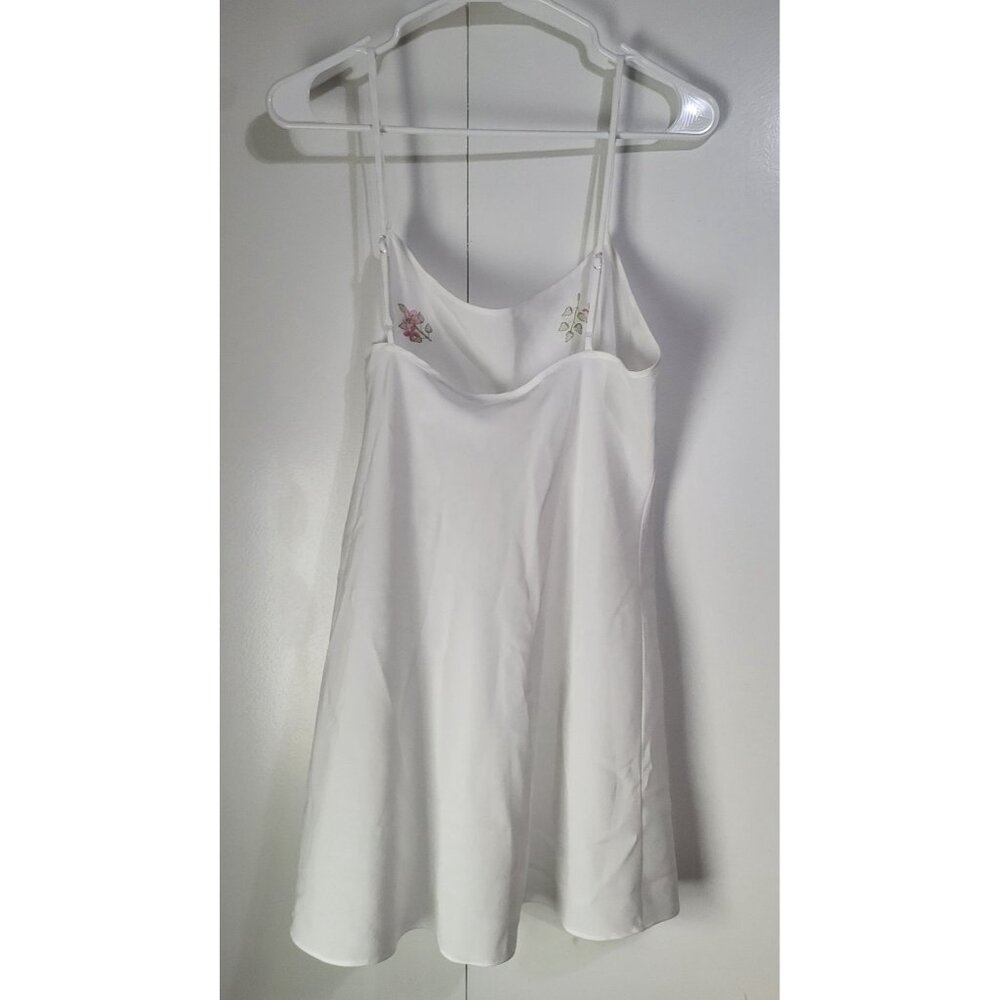 VTG Secret Treasures Nightie Womens M Floral Embroidered Nightgown Bridal Fairy - Picture 2 of 10